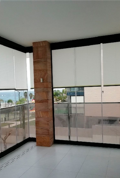 Cortinas de cristal abatibles